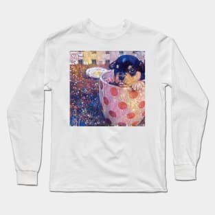 Cute puppy painting (pet, dog, pretty and hiking) Long Sleeve T-Shirt